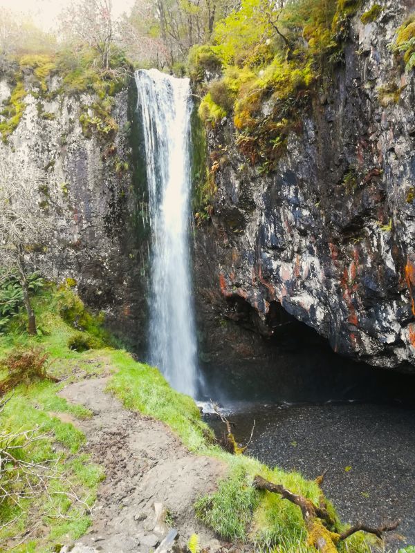 Quarry walk 'secret waterfall'.